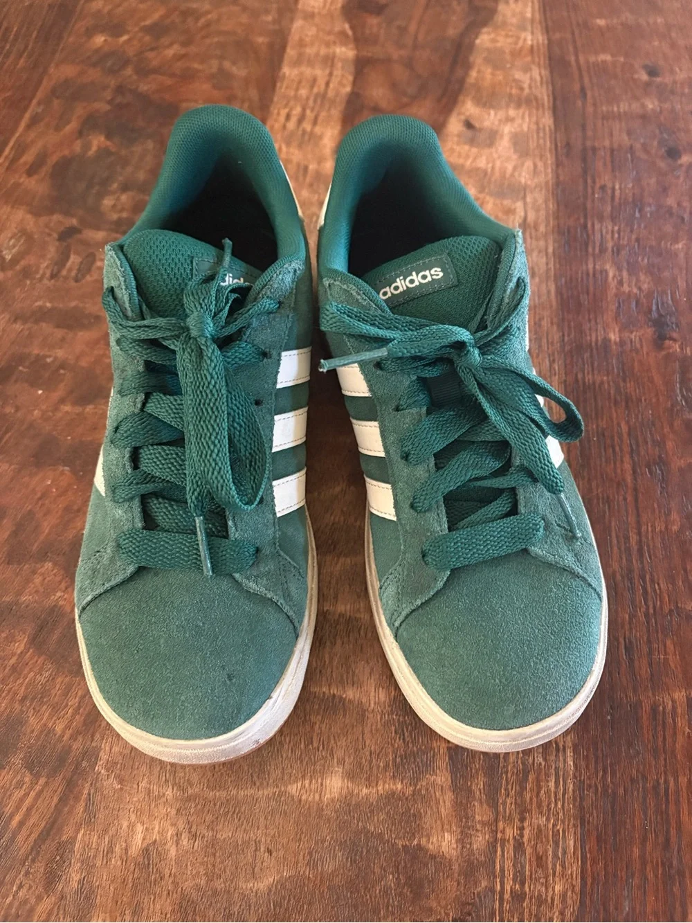 adidas Kids Campus Sneaker in Teal and White